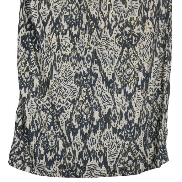 NEW Iman Global Chic Joggers Women Size 3X Gray Gold Pull On Travel Animal Print - Picture 7 of 9